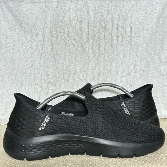 Skechers Womens Black SlipIns Relaxed Fit Reggae Fest 2 Liteweight Shoes SZ 12W - Picture 6 of 11